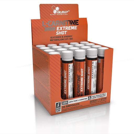 Olimp L-Carnitine 3000 Extreme Shot (25ml) - 20 Ampoules Orange