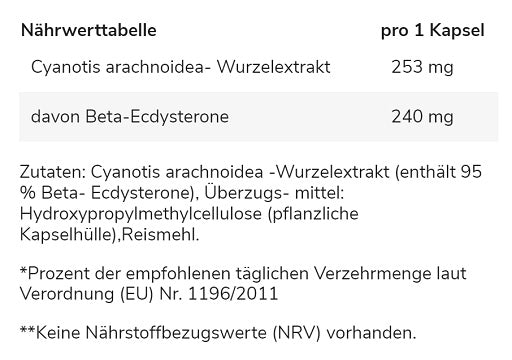 GN Ecdysterone 60 kapsulas