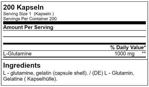 GN Glutamīna Tera Caps 200 kapsulas