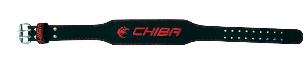 Chiba - 40810 - Leather belt black/red M