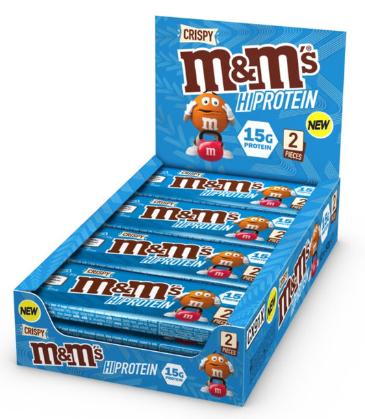 M&M M and M protein Bar 12x52g Crispy