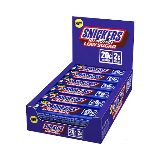 Snickers LOW SUGAR Augsta proteīna batoniņš (12x57g) Tumšā šokolāde