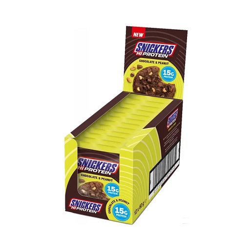 Snickers High Protein Cookie 12x60g šokolāde un zemesrieksti