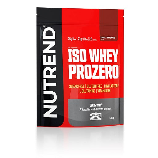 Nutrend ISO WHEY PROZERO 500g šokolādes braunijs