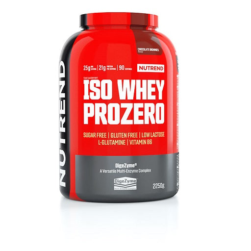 Nutrend ISO WHEY PROZERO 2250g šokolādes braunijs