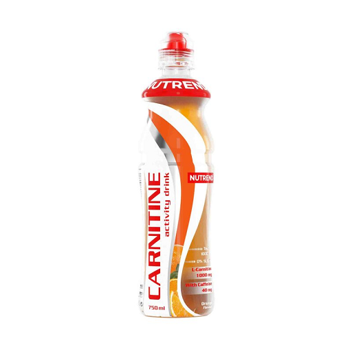 Nutrend Activity L-karnitīna dzēriens VIENA PUDELE Kofeīns 750ml Sarkans apelsīns