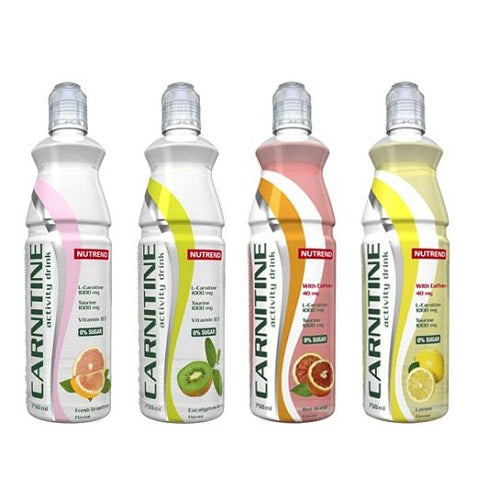 Nutrend Activity L-karnitīna dzēriens + kofeīns - 8x 750 ml citrons