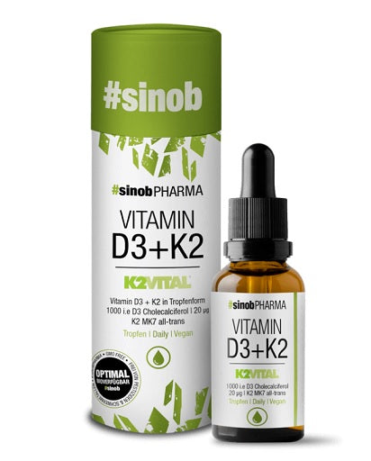 Sinob Vitamin D3 + K2 drops 10ml