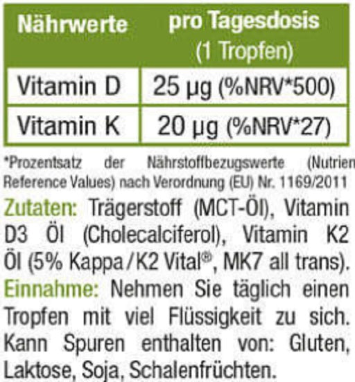 Sinob Vitamīns D3 + K2 pilieni 10ml