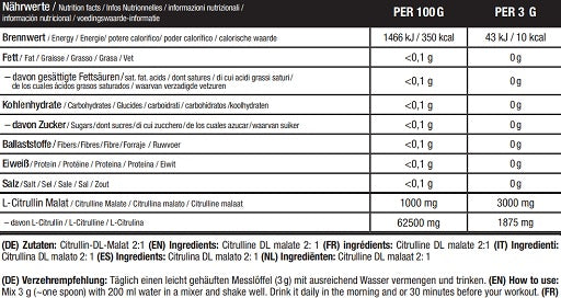 Sinob Core L-citrulīna malāta pulveris 300g Kan