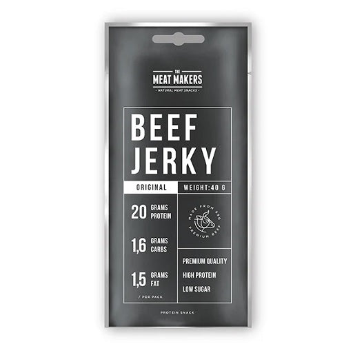 The Meat Makers Beef Jerky Sports Beef 12x40g Ingvers un medus