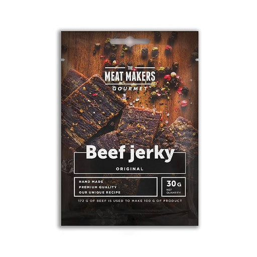 The Meat Makers Gourmet Beef Jerky 15x30g Original