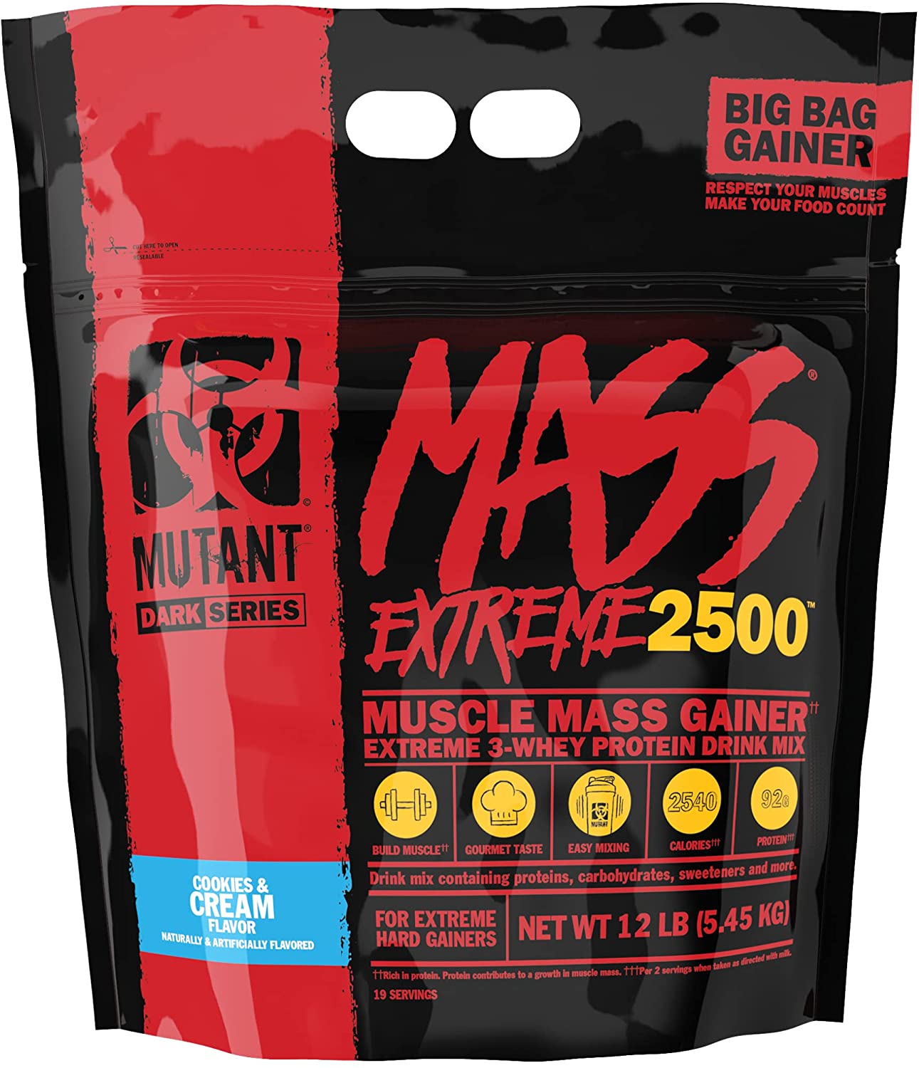 Mutanta masa XXXTREME 2500 - 5,45 kg trīskāršā šokolāde