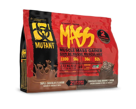 Mutant Mass Dual Chamber Bag - 2720g Triple Chocolate/Chocolate Fudge Brownie