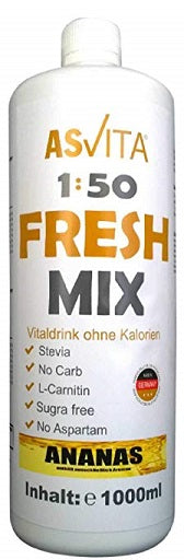 ASVita Fresh Mix Minerāldzēriens 1/80 - 1L Ābols - Piparmētra