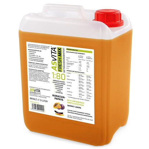 ASVita Fresh Mix Mineral Drink 1:80 - 5L Iced tea apple