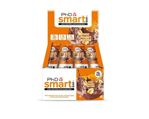 PhD Nutrition Smart Bar 12x64g cepumi un krēms