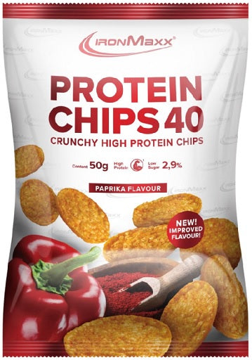 Ironmaxx protein chips 40 5x50g Hot Chili