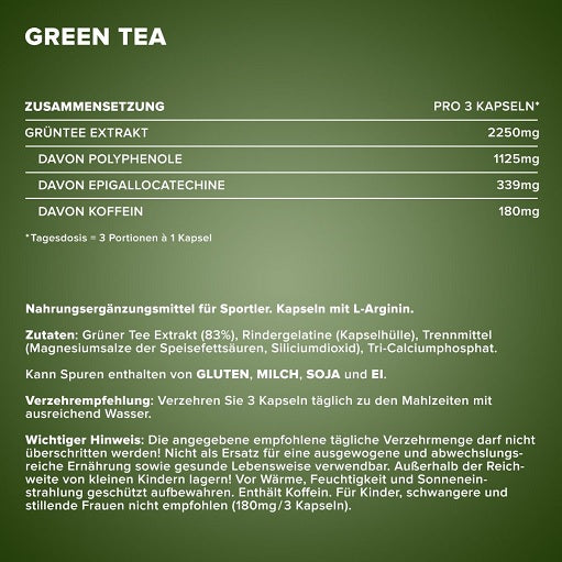 IronMaxx Green Tea 130 capsules