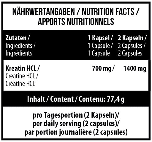 MST - creatine HCL 90 caps