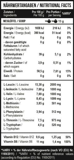 MST - BCAA &amp; EAA 520g Zero Cola-Lime