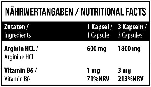 MST - Arginine HCL 90 capsules