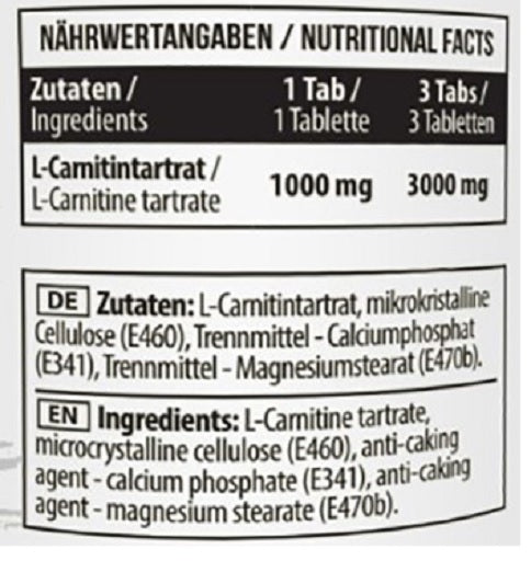 MST — L-karnitīns 1000 (90 tabl.)