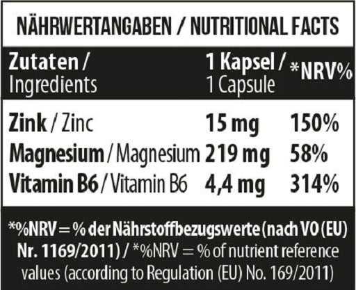 MST - Zinc + Magnesium + B6 60 vegan Caps