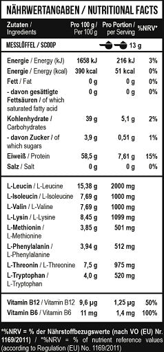 MST - BCAA &amp; EAA Zero 1040g