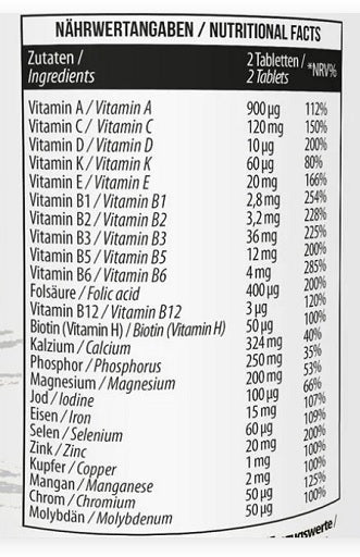 MST – visi vitamīni 60 tabletes