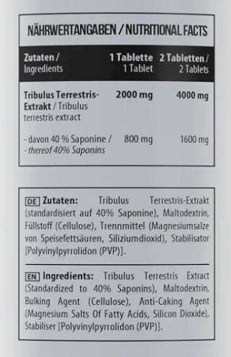 MST - Healthy Tribulus 60 tablets