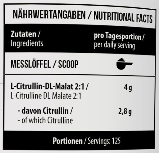 MST - Citrulline 2:1 - 500g neutral RAW