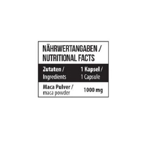 MST - MACA 1000 mg - 60 kapsulas