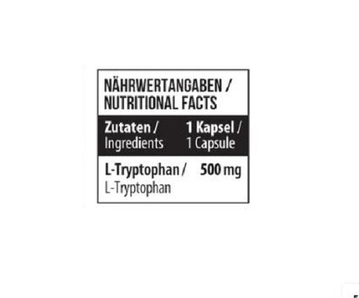 MST - Tryptophan 500mg - 60 capsules