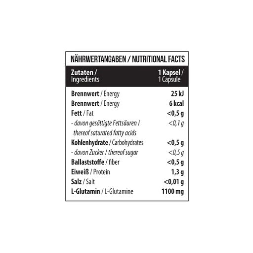 MST - Glutamīns 1100mg 60 kapsulas