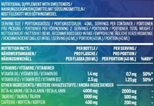 AK47 Labs AK47 Shots 12x80ml Raspberry Rampage