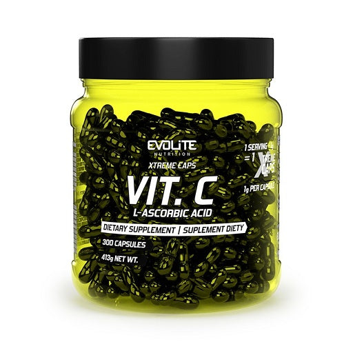 Evolite Nutrition — vitamīns C Xtreme 1000 mg (300 kapsulas)