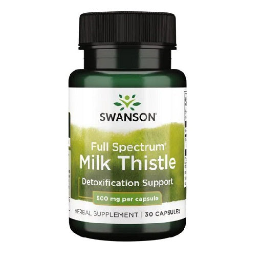 Swanson Milk Thistle 500mg 30 kapsulas