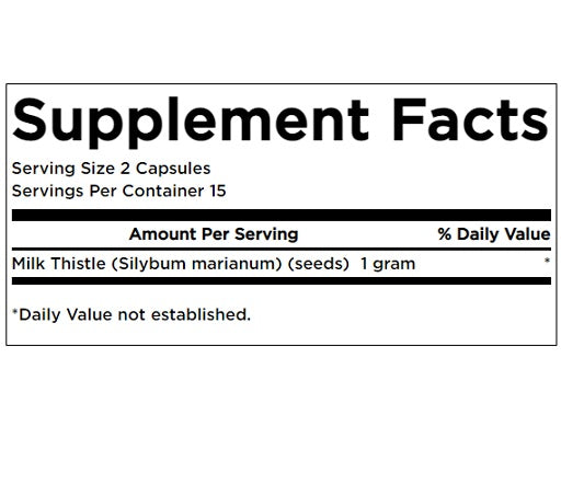 Swanson Milk Thistle 500mg 30 capsule