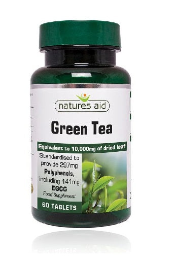 Natures Aid - Zaļā tēja 10 000mg 60 Tabl.