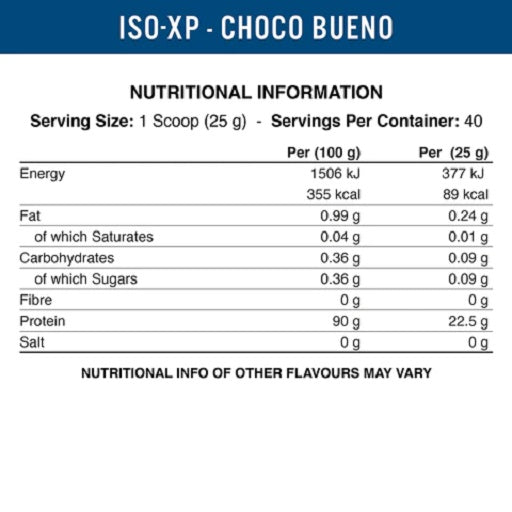 Lietišķās uztura Iso-XP 1000g Choco konfektes