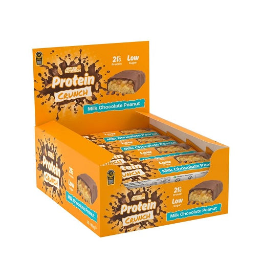 Applied Nutrition proteīna Crunch batoniņš 12 x 62g piena šokolādes karamele