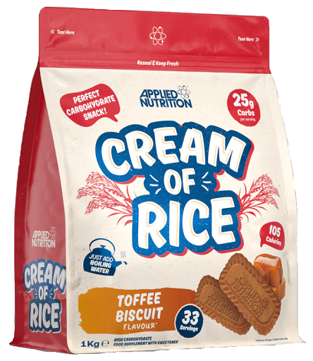 Applied Nutrition Cream of Rice 1kg Toffee Biscuit