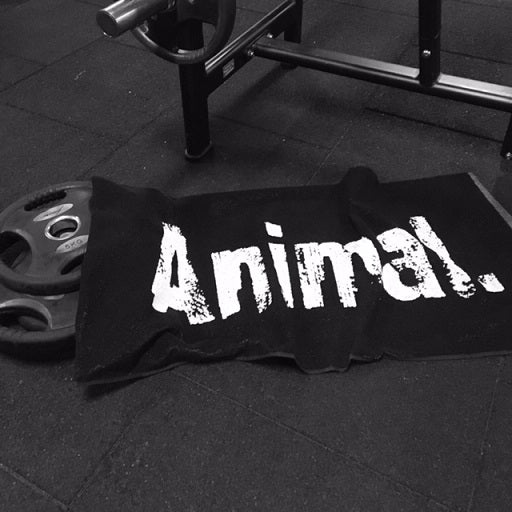 Universal Animal Gym Towel Black 50 x 100 cm