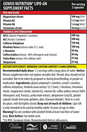 Genius Nutrition LIPO-GN 90 kapsulas