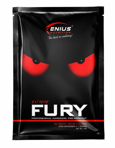 Genius Nutrition Fury Extreme 10x18g Probe Raspberry Bomb