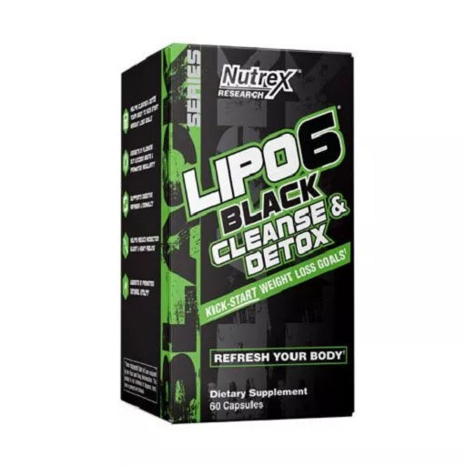 Nutrex Lipo 6 Black CLEANSE & DETOX 60 Capsules