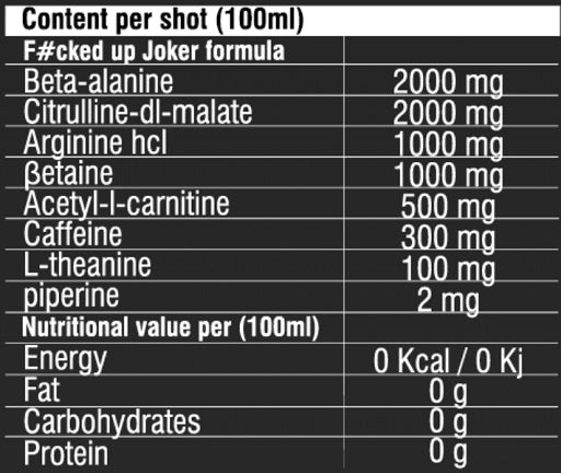 Swedish Supplements Fucked Up Headshot 16x100ml Crazy Mango