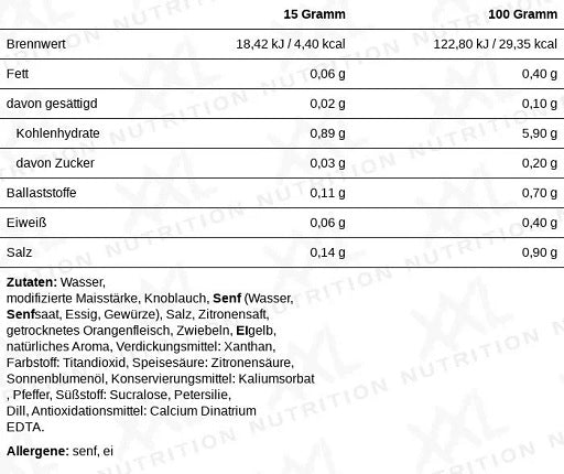 XXL Nutrition Light Sauce 265ml Ceaser