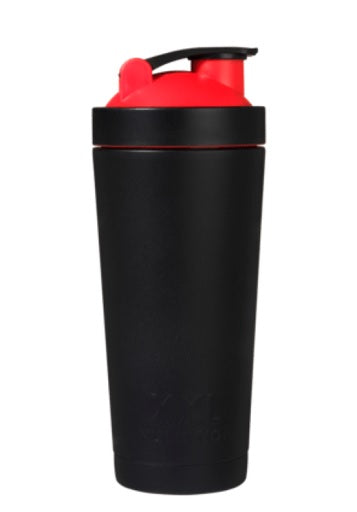 XXL Nutrition Thermo RVS Shaker 800ml Black + Red Lid